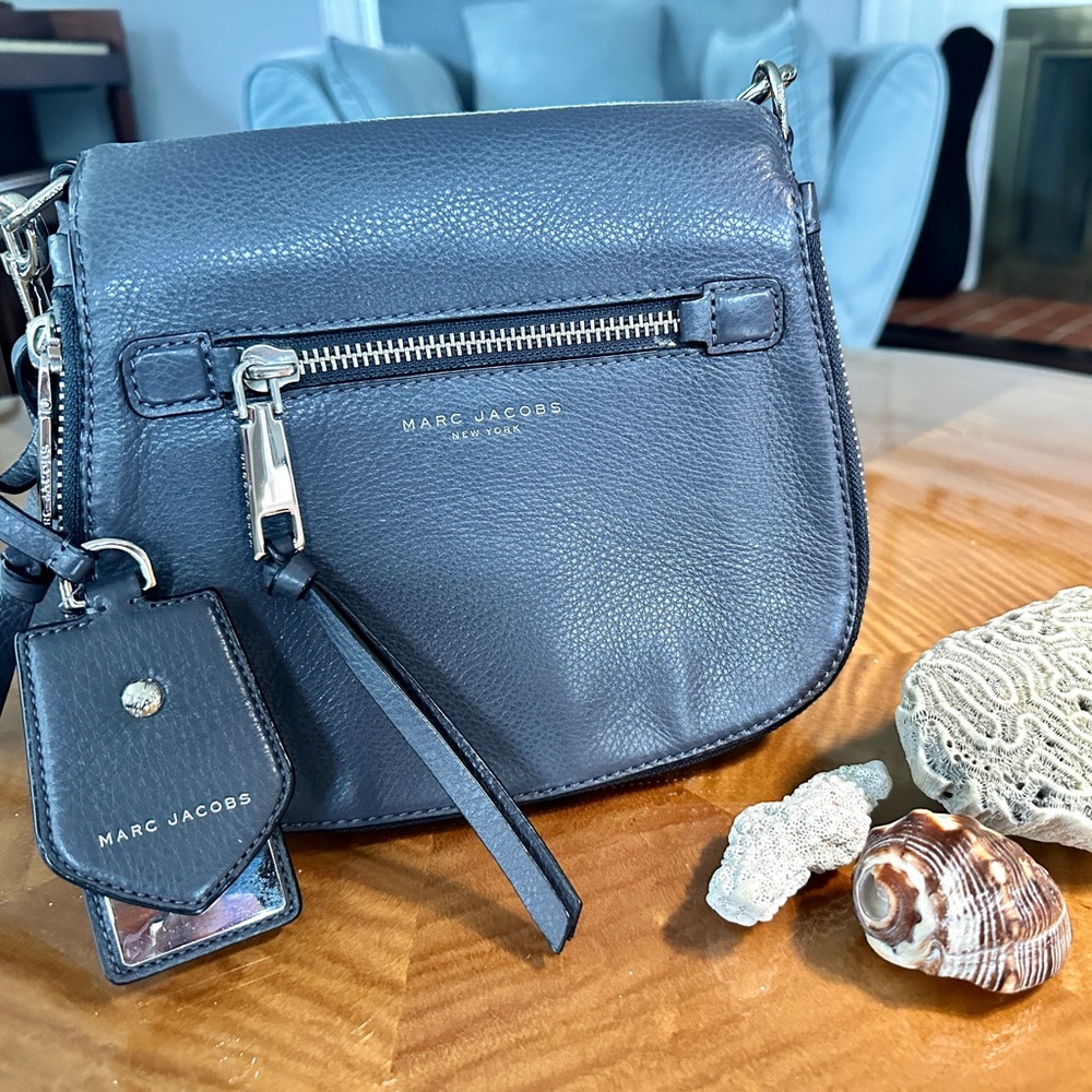 Marc Jacobs Black Leather Crossbody Bag - good as new!